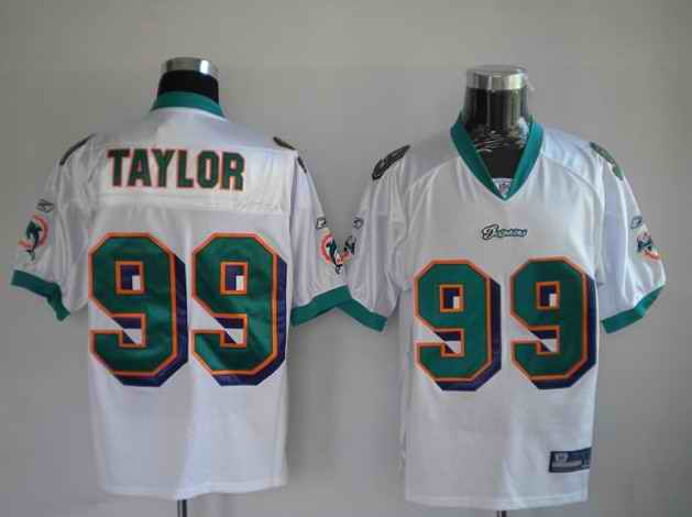 Dolphins 99 Jason Taylor White Jersey