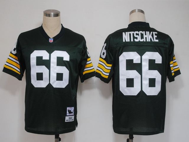 Packers Packers 66 Ray Nitschke Green Throwback Jersey