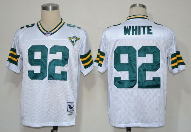 Packers Packers 92 White White 75th Throwback Jersey