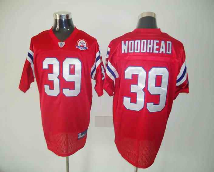 Patriots 39 Woodhead Red Jersey