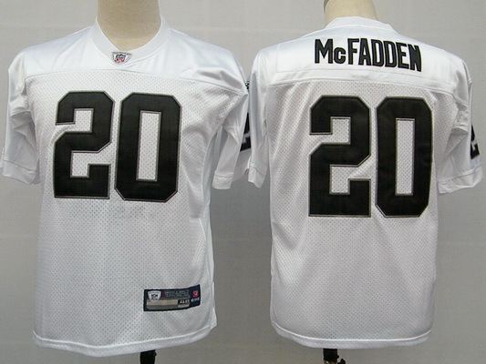 Raiders 20 McFadden White Jersey