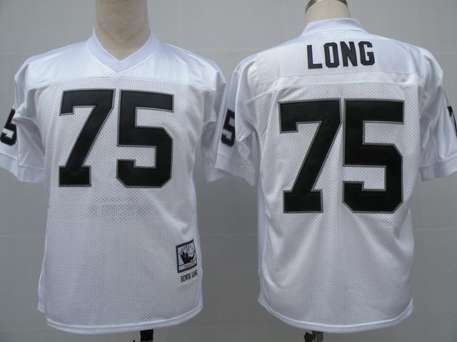 Raiders 75 Long White M&N Jersey