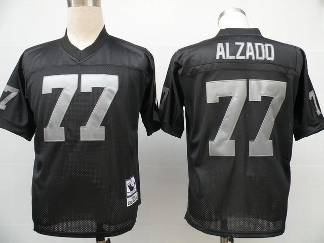 Raiders 77 Alzado Black M&N Jersey