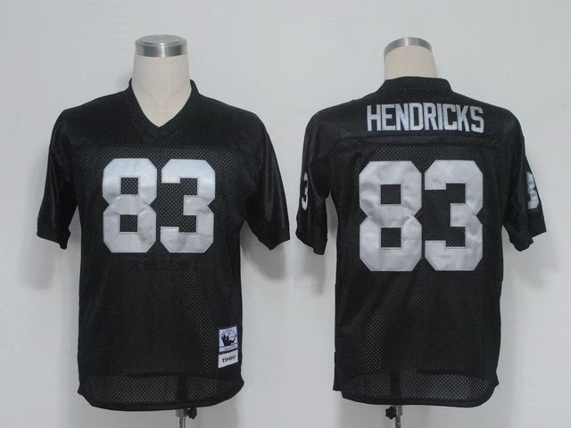 Raiders 83 Hendricks Black M&N Jersey