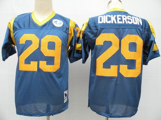 Rams 29 Eric Dickerson Blue M&N Jersey