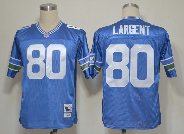 Seahawks 80 Largent Blue Throwback Jersey Seahawks 80 Largent Blue Throwback Jersey