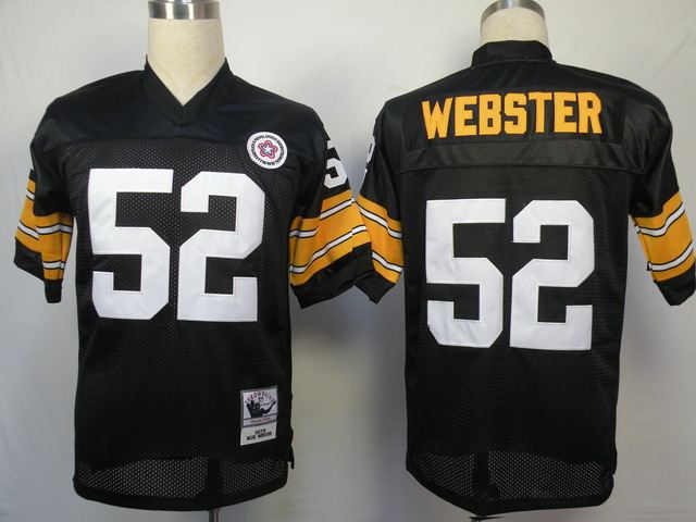 Steelers 52 Mike Webster Black M&N Jersey Steelers 52 Mike Webster Black M&N Jersey