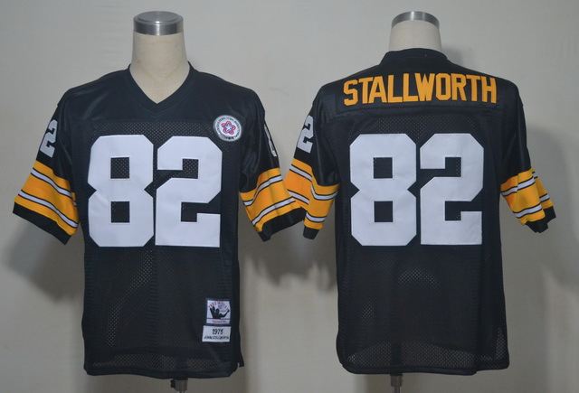 Steelers 82 Stallworth Black M&N Jersey Steelers 82 Stallworth Black M&N Jersey