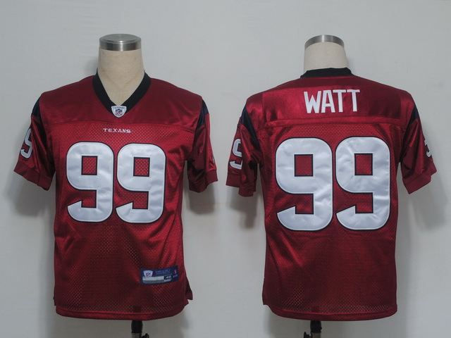 Texans 99 JJ Watt Red Jersey