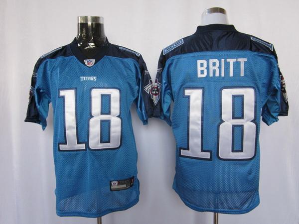Titans 18 Britt Light Blue Jersey Titans 18 Britt Light Blue Jersey