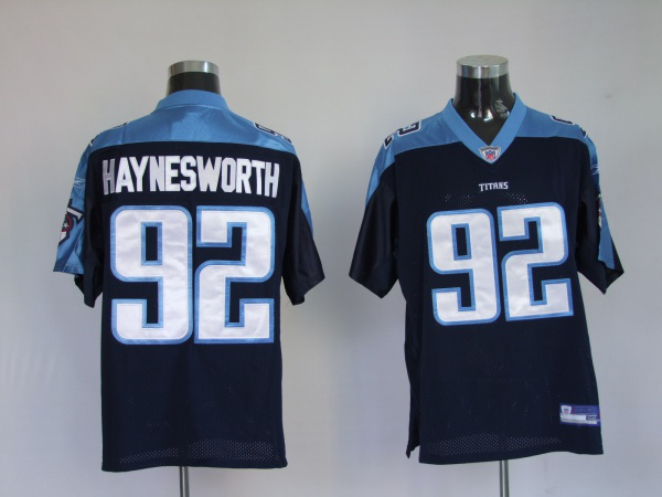 Titans 92 Albert Haynesworth dark blue Jersey