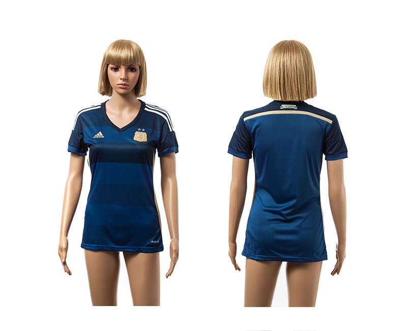 Argentina 2014 World Cup Away Soccer Women Jerseys