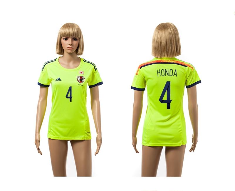 Japan 4 Honda 2014 World Cup Away Soccer Women Jerseys