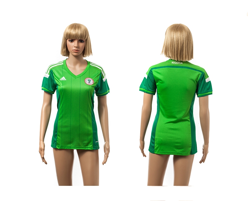 Nigeria 2014 World Cup Home Soccer Women Jerseys