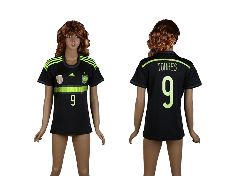 Spain 9 Torres 2014 World Cup Away Soccer Women Jerseys