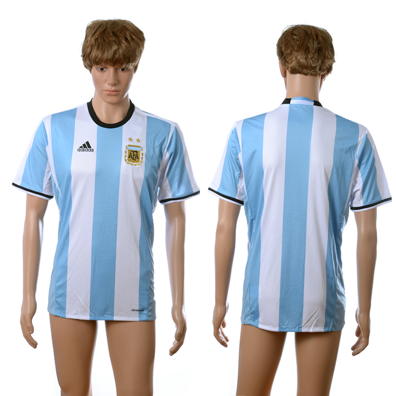 Argentina Home 2016 Copa America Centenario Thailand Soccer Jersey