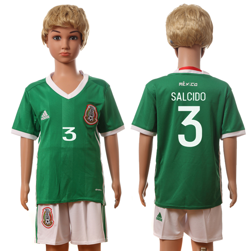 2016-17 Mexico 3 SALCIDO Home Youth Jersey