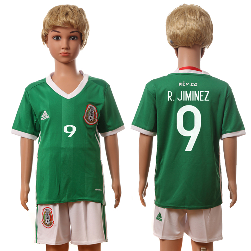 2016-17 Mexico 9 R.JIMINEZ Home Youth Jersey