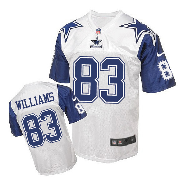 Nike Cowboys 83 Terrance Williams White Throwback Elite Jersey
