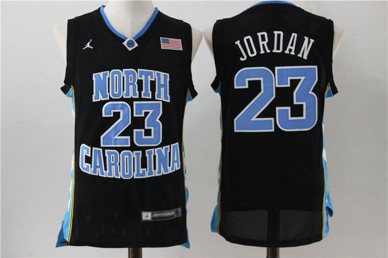 North Carolina 23 Michael Jordan Black College Jersey
