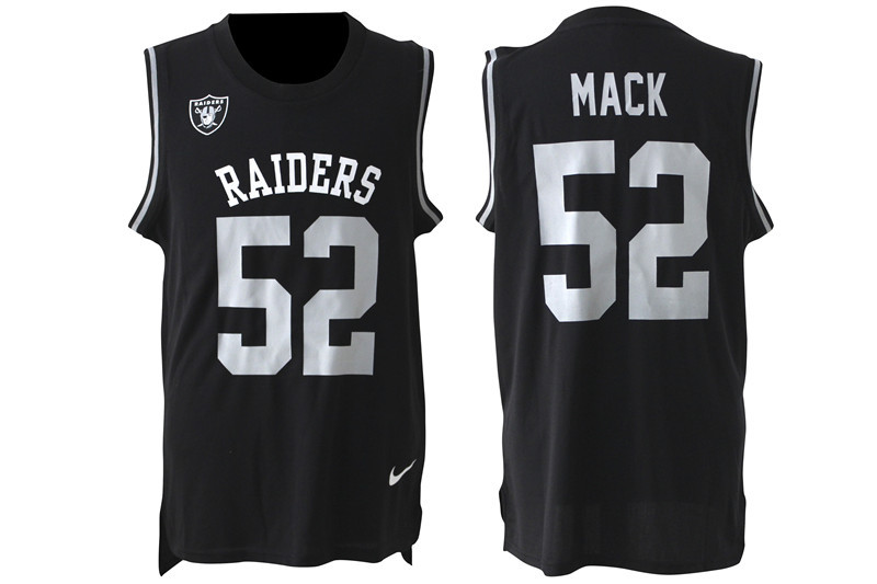 Nike Raiders 52 Khalil Mack Black Player Name & Number Tank Top