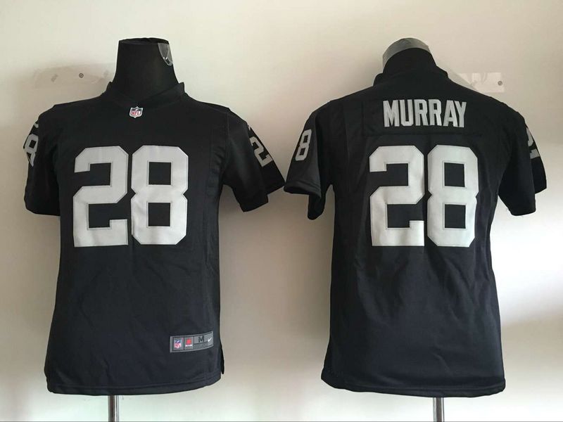 Nike Raiders 28 Latavius Murray Black Youth Game Jersey