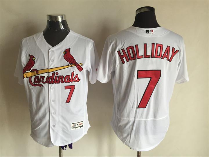 Cardinals 7 Matt Holliday White Flexbase Jersey