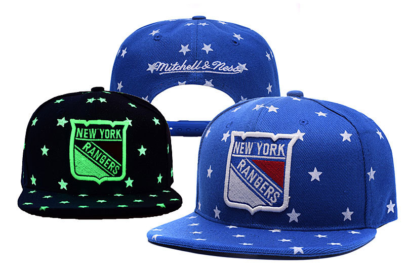 Rangers Blue Mitchell & Ness Adjustable Luminous Hat YD