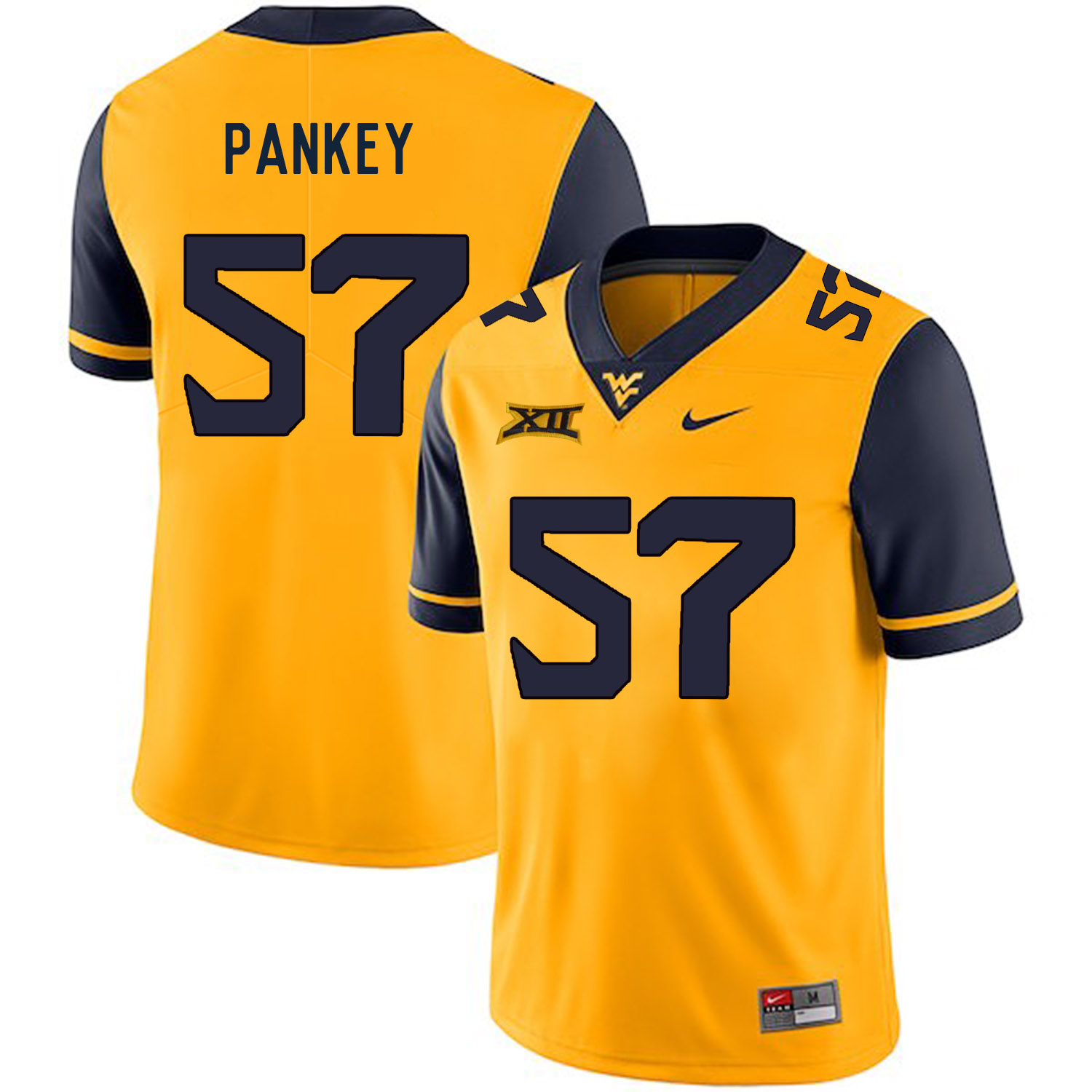 West Virginia Mountaineers 57 Adam Pankey Gold College Football Jersey West Virginia Mountaineers 57 Adam Pankey Gold College Football Jersey