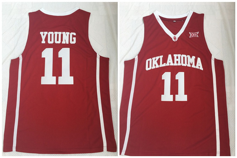 Oklahoma Sooners 11 Trae Young Red College Basketball Jersey Oklahoma Sooners 11 Trae Young Red College Basketball Jersey