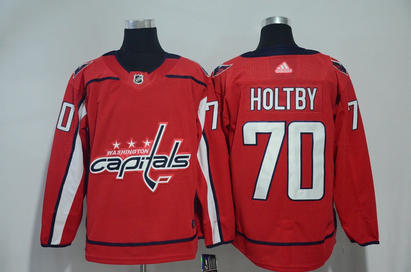 Capitals 70 Braden Holtby Red Adidas Jersey - Click Image to Close