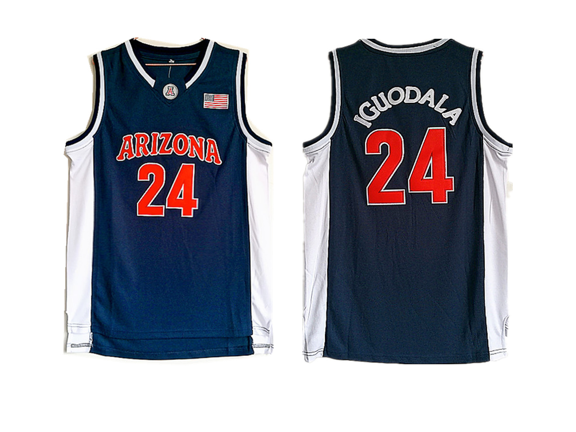 Arizona Wildcats 24 Andre Iguodala Navy College Basketball Jersey Arizona Wildcats 24 Andre Iguodala Navy College Basketball Jersey