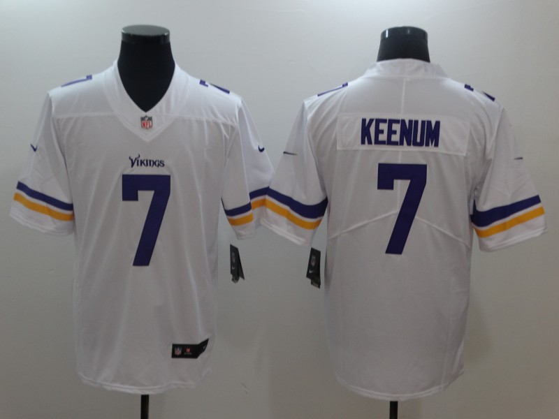 Nike Vikings 7 Case Keenum White Youth Vapor Untouchable Player Limited Jersey