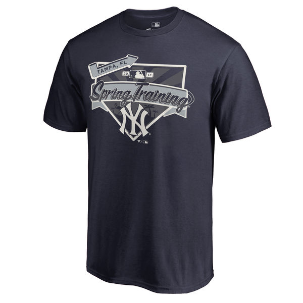 New York Yankees Fanatics Branded 2017 MLB Spring Training Logo T Shirt Navy