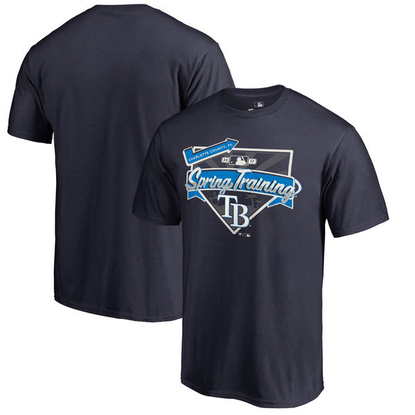 Tampa Bay Rays Fanatics Branded 2017 MLB Spring Training Logo T Shirt Navy