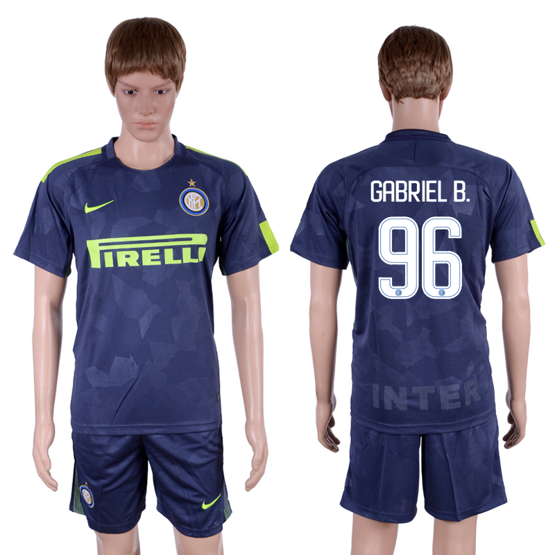 2017-18 Inter Milan 96 GABRIEL B. Third Away Soccer Jersey 2017-18 Inter Milan 96 GABRIEL B. Third Away Soccer Jersey