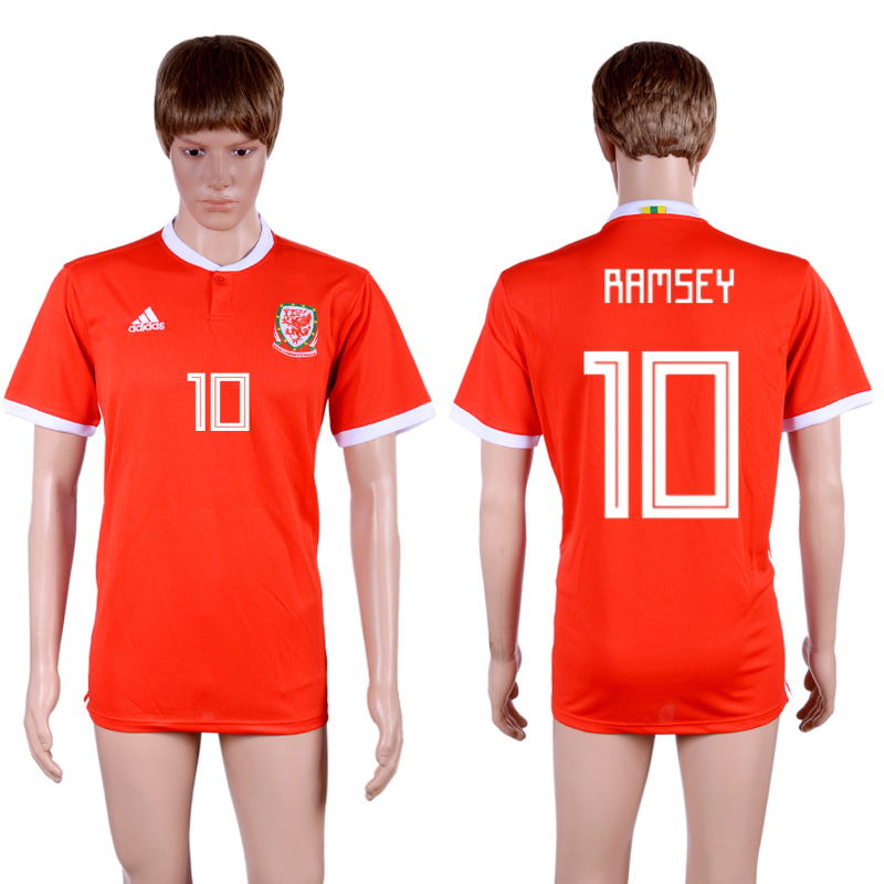 2018-19 Wales 10 RAMSEY Home Thailand Soccer Jersey