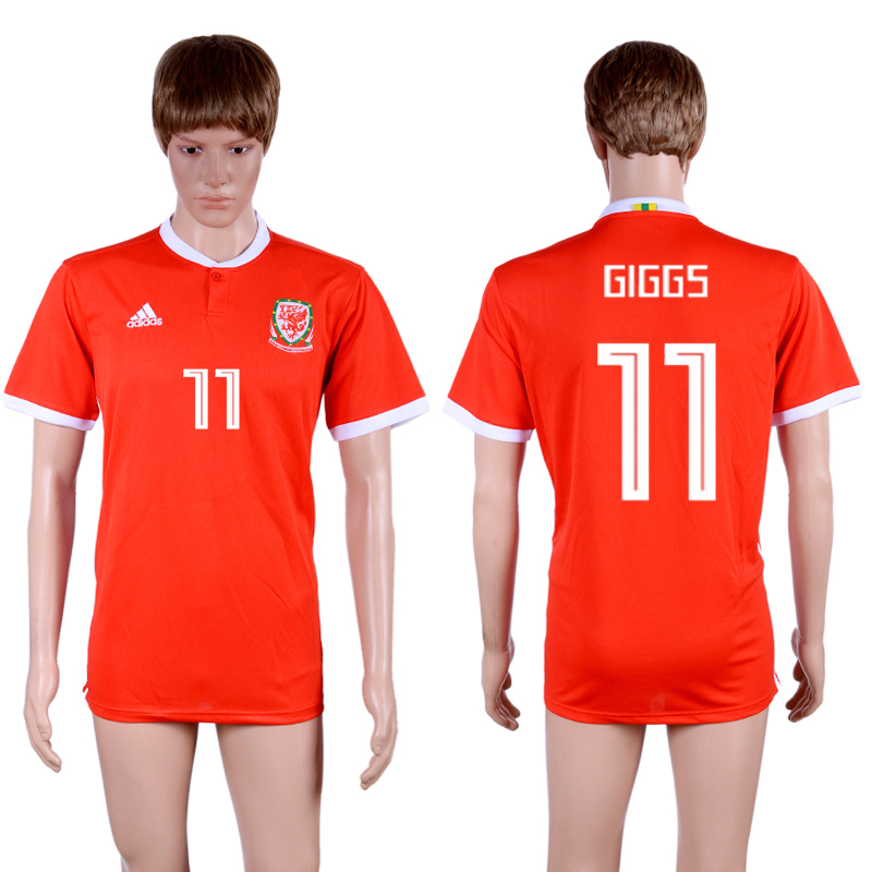 2018-19 Wales 11 GIGGS Home Thailand Soccer Jersey
