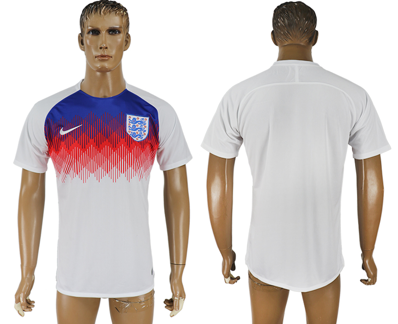 England White 2018 FIFA World Cup Training Thailand Soccer Jersey