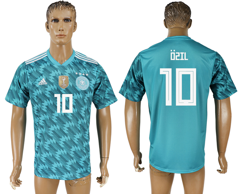 Germany 10 OZIL Away 2018 FIFA World Cup Thailand Soccer Jersey - Click Image to Close