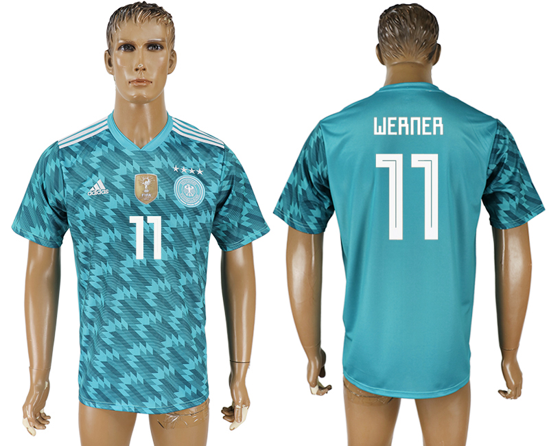 Germany 11 WERNER Away 2018 FIFA World Cup Thailand Soccer Jersey - Click Image to Close