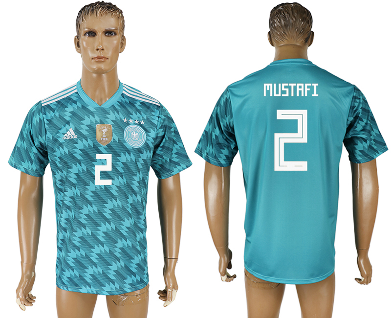 Germany 2 MUSTAFI Away 2018 FIFA World Cup Thailand Soccer Jersey - Click Image to Close