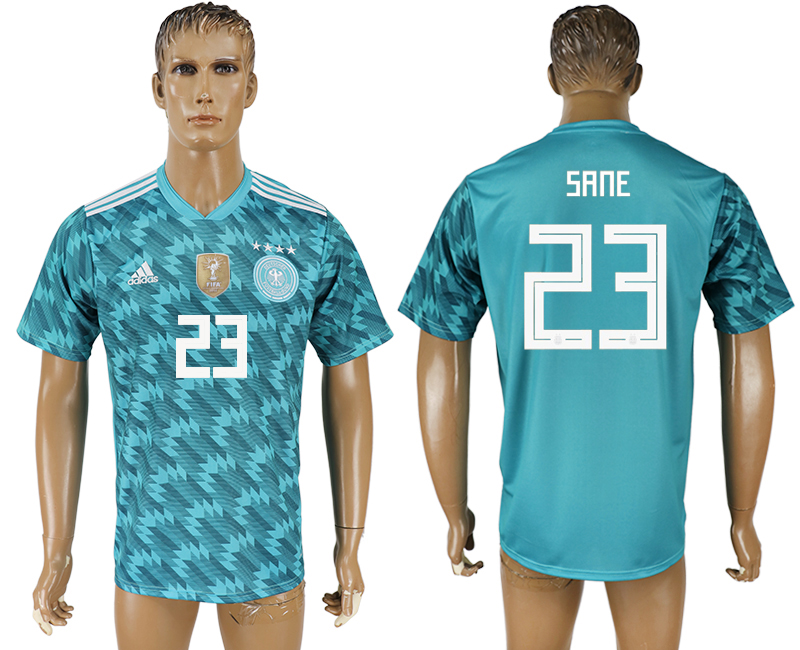 Germany 23 SANE Away 2018 FIFA World Cup Thailand Soccer Jersey - Click Image to Close