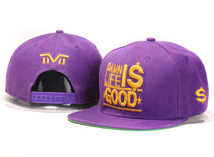 The Money Team Damn Life Is Good Purple Adjustable Hat GS
