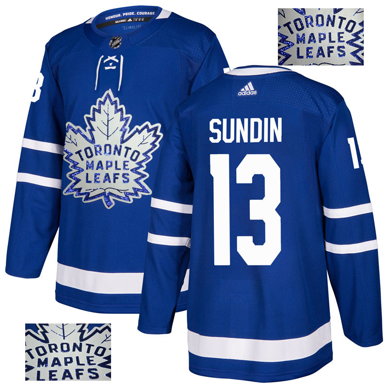 Maple Leafs 13 Mats Sundin Blue Glittery Edition Adidas Jersey
