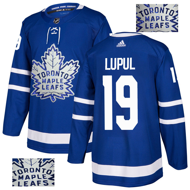 Maple Leafs 19 Joffrey Lupul Blue Glittery Edition Adidas Jersey