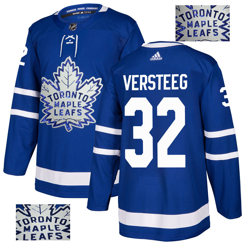 Maple Leafs 32 Kris Versteeg Blue Glittery Edition Adidas Jersey