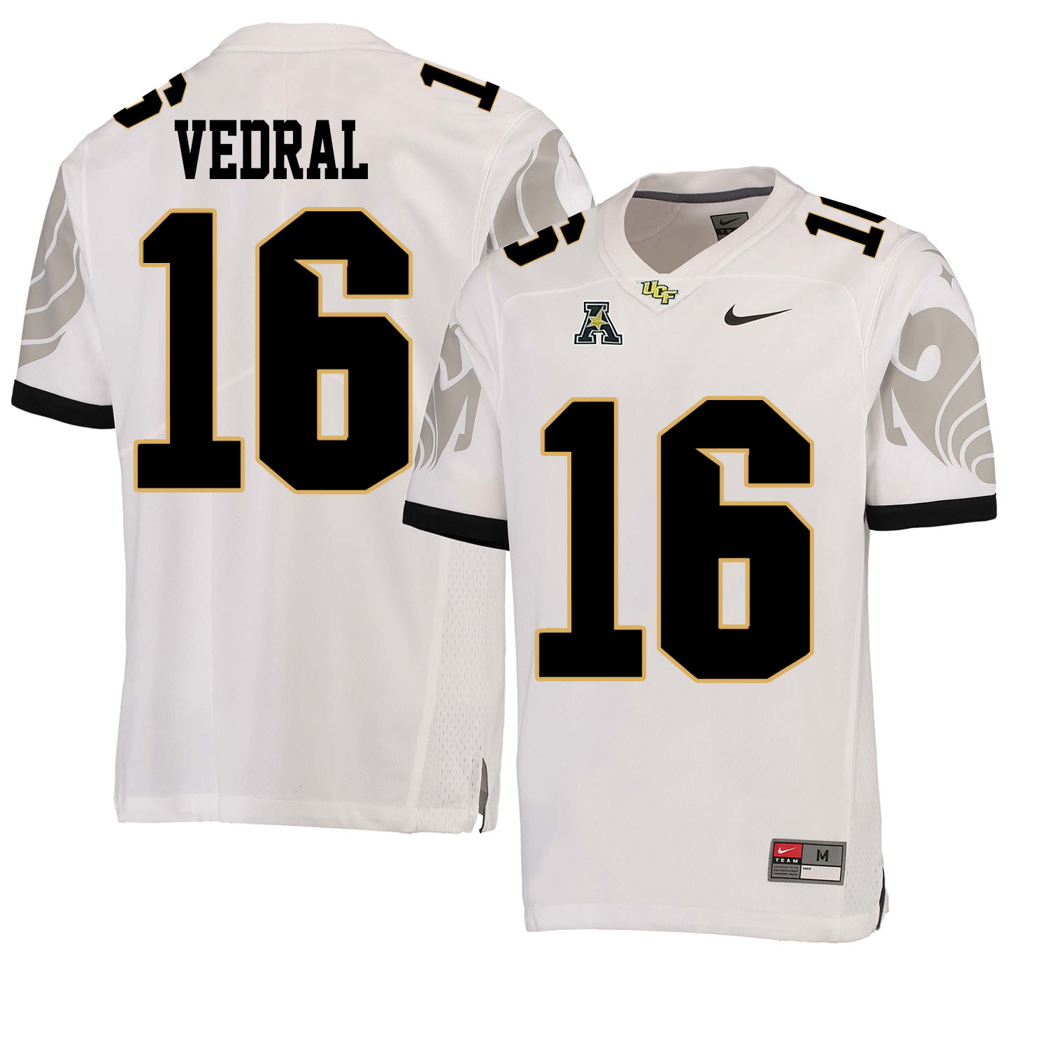 UCF Knights 16 Noah Vedral White College Football Jersey