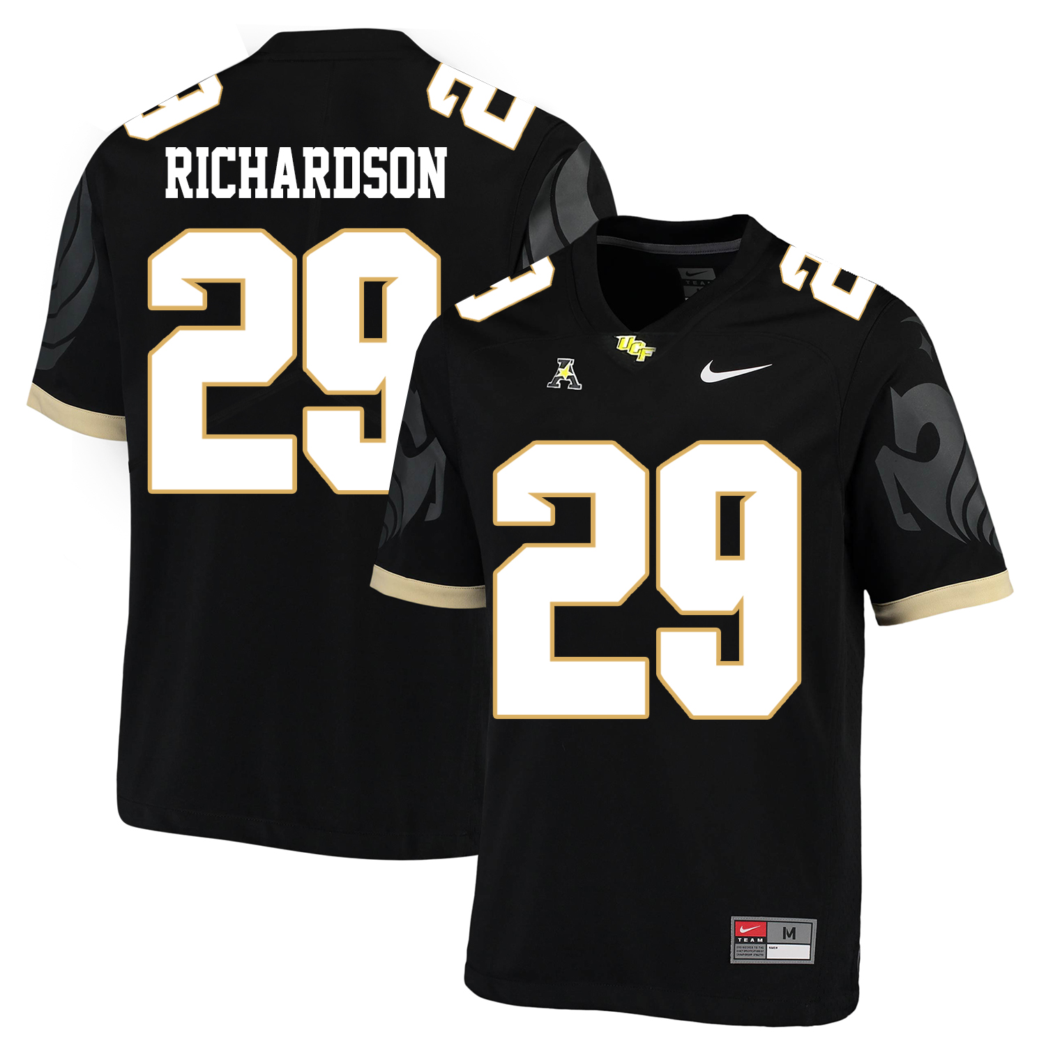 UCF Knights 29 Cordarrian Richardson Black College Football Jersey