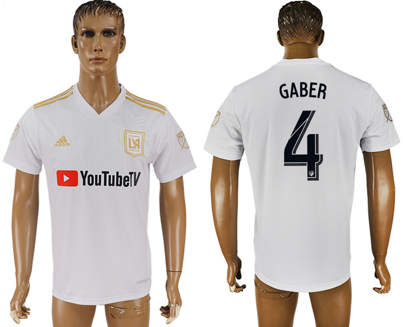 2018-19 Los Angeles FC 4 GABER Away Thailand Soccer Jersey - Click Image to Close